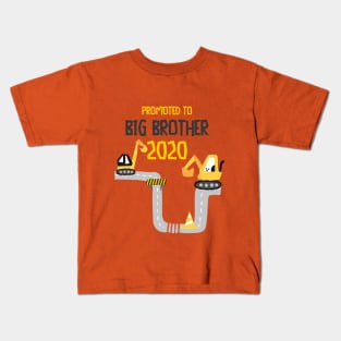 Promoted to Big Brother 2020 Excavator Bagger Kids T-Shirt